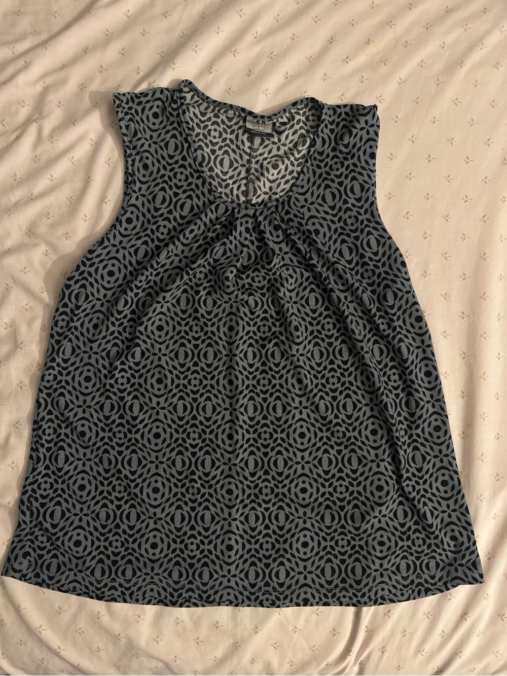jonathan martin Black and Gray Geometric Sleeveless Camisole